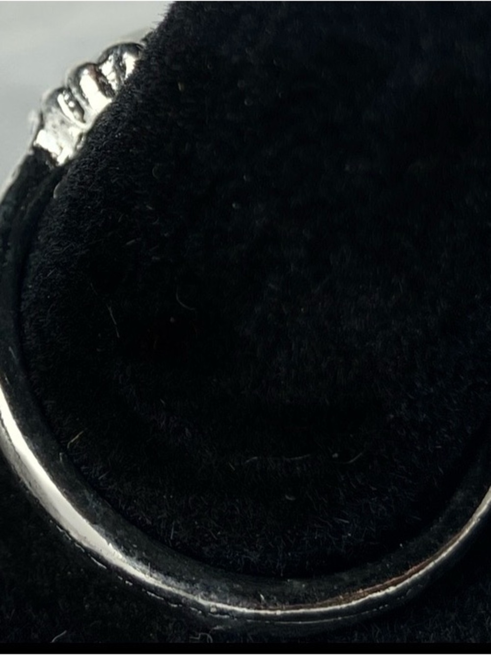 Round Opal Silver-Tone Rope Ring - Picture 3 of 5